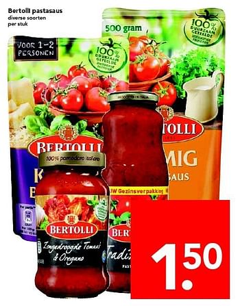 Aanbiedingen Bertolli pastasaus - Bertolli - Geldig van 20/07/2014 tot 26/07/2014 bij Deen Supermarkten