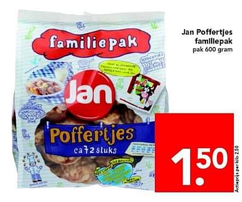 Aanbiedingen Jan poffertjes familiepak - Jan - Geldig van 20/07/2014 tot 26/07/2014 bij Deen Supermarkten