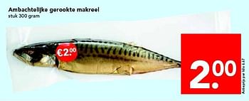 Aanbiedingen Ambachtelijke gerookte makreel - Huismerk deen supermarkt - Geldig van 20/07/2014 tot 26/07/2014 bij Deen Supermarkten