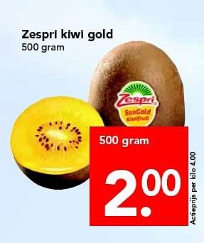 Aanbiedingen Zespri kiwi gold - Huismerk deen supermarkt - Geldig van 20/07/2014 tot 26/07/2014 bij Deen Supermarkten