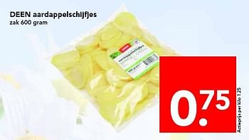 Aanbiedingen Deen aardappelschijfjes - Huismerk deen supermarkt - Geldig van 20/07/2014 tot 26/07/2014 bij Deen Supermarkten