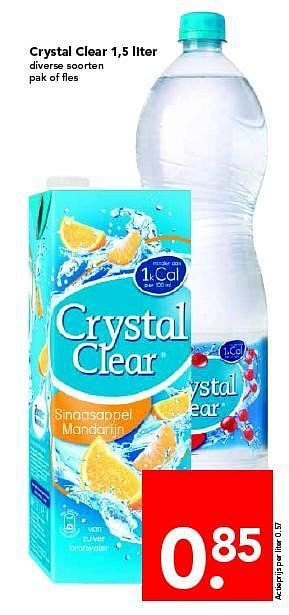 Aanbiedingen Crystal clear - Crystal Clear - Geldig van 20/07/2014 tot 26/07/2014 bij Deen Supermarkten