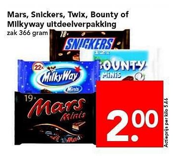 Aanbiedingen Milkyway uitdeelverpakking - Milky Way - Geldig van 20/07/2014 tot 26/07/2014 bij Deen Supermarkten