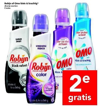 Aanbiedingen Robijn of omo klein + krachtig - Robijn - Geldig van 20/07/2014 tot 26/07/2014 bij Deen Supermarkten