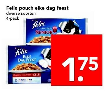 Aanbiedingen Felix pouch elke dag feest - Felix - Geldig van 20/07/2014 tot 26/07/2014 bij Deen Supermarkten
