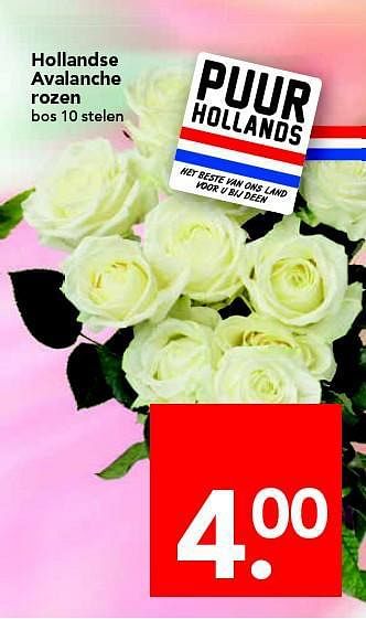 Aanbiedingen Hollandse avalanche rozen - Huismerk deen supermarkt - Geldig van 20/07/2014 tot 26/07/2014 bij Deen Supermarkten