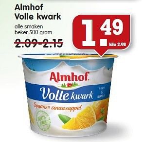 Aanbiedingen Almhof volle kwark - Almhof - Geldig van 20/07/2014 tot 26/07/2014 bij Em-té