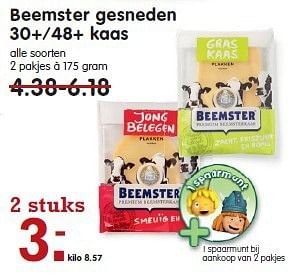 Aanbiedingen Beemster gesneden 30+-48+ kaas - Beemster - Geldig van 20/07/2014 tot 26/07/2014 bij Em-té