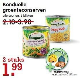 Aanbiedingen Bonduelle groenteconserven - Bonduelle - Geldig van 20/07/2014 tot 26/07/2014 bij Em-té