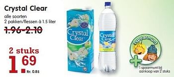 Aanbiedingen Crystal clear - Crystal Clear - Geldig van 20/07/2014 tot 26/07/2014 bij Em-té