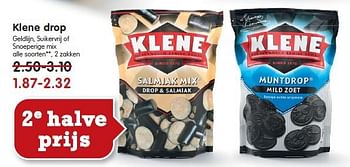 Aanbiedingen Klene drop - Klene - Geldig van 20/07/2014 tot 26/07/2014 bij Em-té