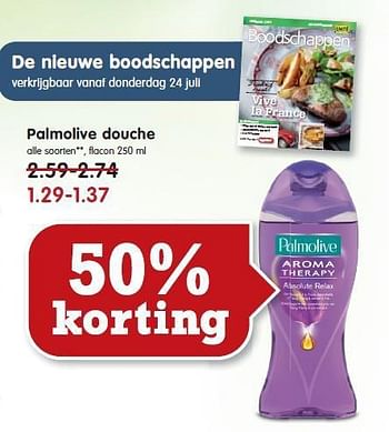 Aanbiedingen Palmolive douche - Palmolive - Geldig van 20/07/2014 tot 26/07/2014 bij Em-té