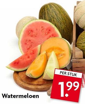 Aanbiedingen Watermeloen - Huismerk - Deka Markt - Geldig van 20/07/2014 tot 26/07/2014 bij Deka Markt