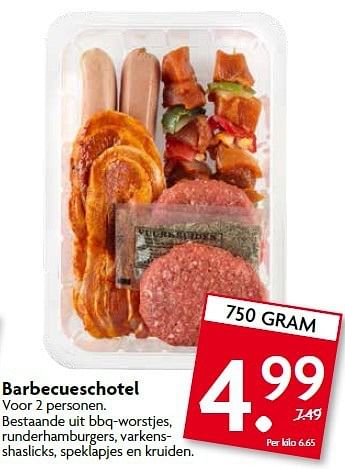 Aanbiedingen Barbecueschotel - Huismerk - Deka Markt - Geldig van 20/07/2014 tot 26/07/2014 bij Deka Markt