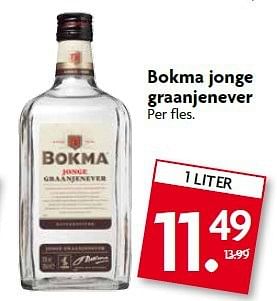 Aanbiedingen Bokma jonge graanjenever - BOKMA - Geldig van 20/07/2014 tot 26/07/2014 bij Deka Markt