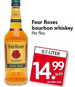 Aanbiedingen Four roses bourbon whiskey - Four Roses - Geldig van 20/07/2014 tot 26/07/2014 bij Deka Markt