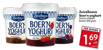 Aanbiedingen Zuivelhoeve boer`n yoghurt - De Zuivelhoeve - Geldig van 20/07/2014 tot 26/07/2014 bij Deka Markt