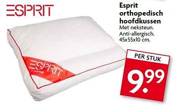 Antecedent verschijnen Handboek Esprit Esprit orthopedisch hoofdkussen - Promotie bij Deka Markt