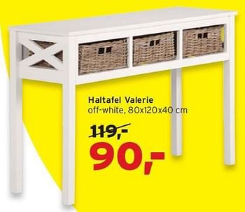 Aanbiedingen Haltafel valerie - Huismerk - Leen Bakker - Geldig van 20/07/2014 tot 02/08/2014 bij Leen Bakker