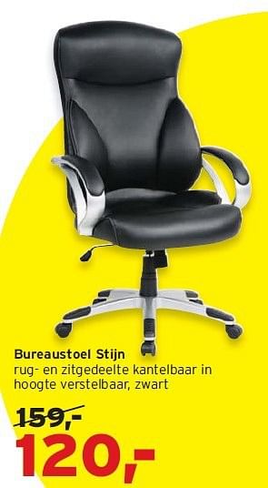 Aanbiedingen Bureaustoel stijn - Huismerk - Leen Bakker - Geldig van 20/07/2014 tot 02/08/2014 bij Leen Bakker