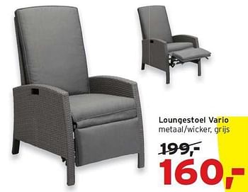 Aanbiedingen Loungestoel vario - Huismerk - Leen Bakker - Geldig van 20/07/2014 tot 02/08/2014 bij Leen Bakker