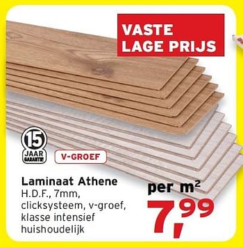 Aanbiedingen Laminaat athene - Huismerk - Leen Bakker - Geldig van 20/07/2014 tot 02/08/2014 bij Leen Bakker