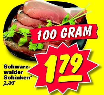 Aanbiedingen Schwarzwalder schinken - Huismerk - Nettorama - Geldig van 21/07/2014 tot 21/07/2014 bij Nettorama
