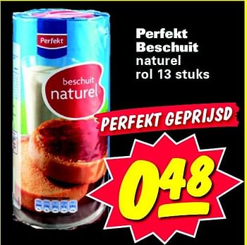 Aanbiedingen Perfekt beschuit naturel rol 13 stuks - Perfekt - Geldig van 21/07/2014 tot 21/07/2014 bij Nettorama