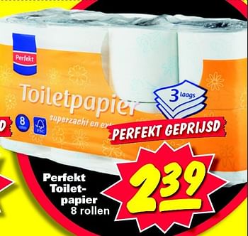 Aanbiedingen Perfekt toiletpapier - Perfekt - Geldig van 21/07/2014 tot 21/07/2014 bij Nettorama