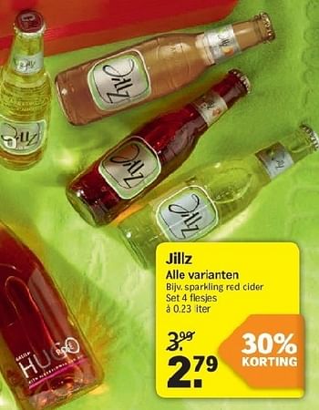 Aanbiedingen Jillz sparkling red cider - Jillz - Geldig van 21/07/2014 tot 27/07/2014 bij Albert Heijn
