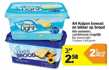 Aanbiedingen Ah kuipen bewust en lekker op brood - Huismerk - Albert Heijn - Geldig van 21/07/2014 tot 27/07/2014 bij Albert Heijn