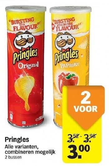 Aanbiedingen Pringles alle varianten - Pringles - Geldig van 21/07/2014 tot 27/07/2014 bij Albert Heijn