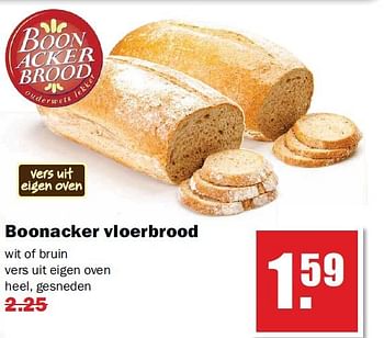 Aanbiedingen Boonacker vloerbrood - Huismerk - MCD Supermarkten - Geldig van 21/07/2014 tot 26/07/2014 bij MCD Supermarkten