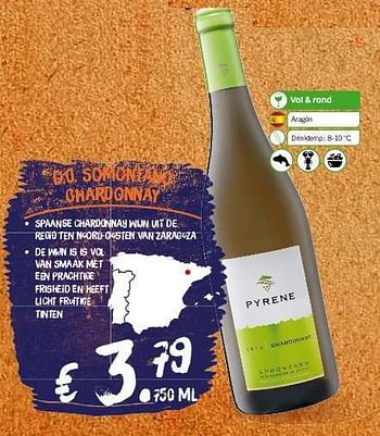 Aanbiedingen D.o. somontano chardonnay - Witte wijnen - Geldig van 21/07/2014 tot 27/07/2014 bij Lidl