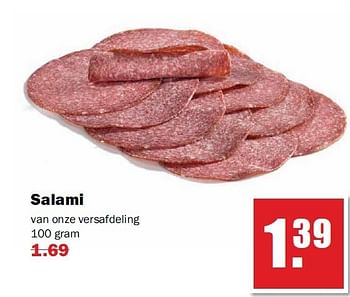 Aanbiedingen Salami van onze versafdeling - Huismerk - MCD Supermarkten - Geldig van 21/07/2014 tot 26/07/2014 bij MCD Supermarkten