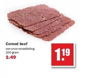 Aanbiedingen Corned beef van onze versafdeling - Huismerk - MCD Supermarkten - Geldig van 21/07/2014 tot 26/07/2014 bij MCD Supermarkten