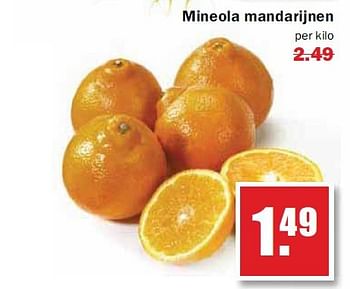 Aanbiedingen Mineola mandarijnen - Huismerk - MCD Supermarkten - Geldig van 21/07/2014 tot 26/07/2014 bij MCD Supermarkten