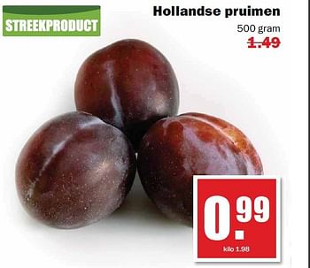 Aanbiedingen Hollandse pruimen - Huismerk - MCD Supermarkten - Geldig van 21/07/2014 tot 26/07/2014 bij MCD Supermarkten