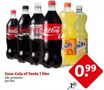 Aanbiedingen Coca-cola of fanta - Coca Cola - Geldig van 21/07/2014 tot 22/07/2014 bij C1000