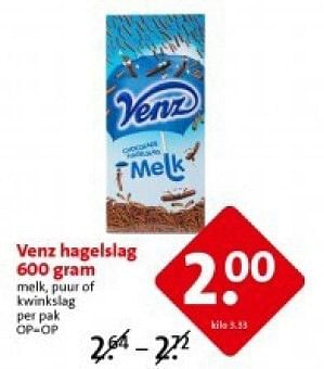 Aanbiedingen Venz hagelslag - Venz - Geldig van 21/07/2014 tot 22/07/2014 bij C1000