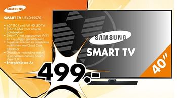 Aanbiedingen Samsung smart tv ue40h5570 - Samsung - Geldig van 21/07/2014 tot 27/07/2014 bij Expert