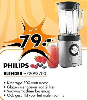 Aanbiedingen Philips blender hr2093-00 - Philips - Geldig van 21/07/2014 tot 27/07/2014 bij Expert
