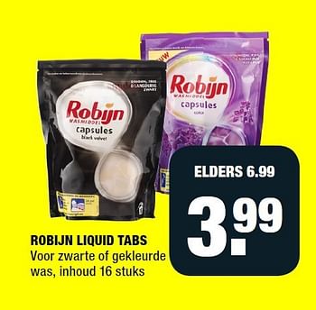 Aanbiedingen Robijn liquid tabs - Robijn - Geldig van 21/07/2014 tot 03/08/2014 bij Big Bazar
