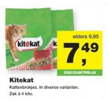 Aanbiedingen Kitekat kattenbrokjes - Kitekat - Geldig van 21/07/2014 tot 03/08/2014 bij Jumper