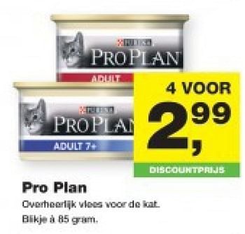 Aanbiedingen Pro plan overheerlijk vlees voor de kat - Pro Plan - Geldig van 21/07/2014 tot 03/08/2014 bij Jumper