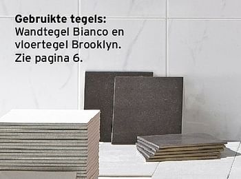 Aanbiedingen Wandtegel bianco en vloertegel brooklyn - Huismerk - Gamma - Geldig van 21/07/2014 tot 27/07/2014 bij Gamma
