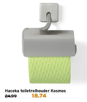 Aanbiedingen Haceka toiletrolhouder kosmos - Haceka - Geldig van 21/07/2014 tot 27/07/2014 bij Gamma