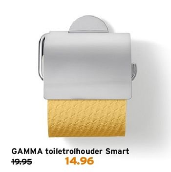 Aanbiedingen Gamma toiletrolhouder smart - Huismerk - Gamma - Geldig van 21/07/2014 tot 27/07/2014 bij Gamma