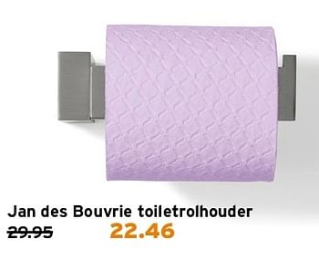 Aanbiedingen Jan des bouvrie toiletrolhouder - Jan Des Bouvrie - Geldig van 21/07/2014 tot 27/07/2014 bij Gamma