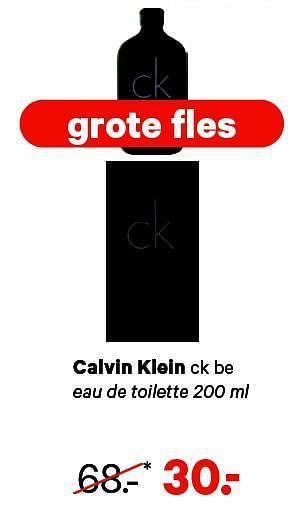 Aanbiedingen Calvin klein - Calvin Klein - Geldig van 21/07/2014 tot 03/08/2014 bij Etos